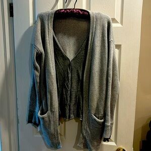 Super rare Lululemon cardigan with faux layered cardigan